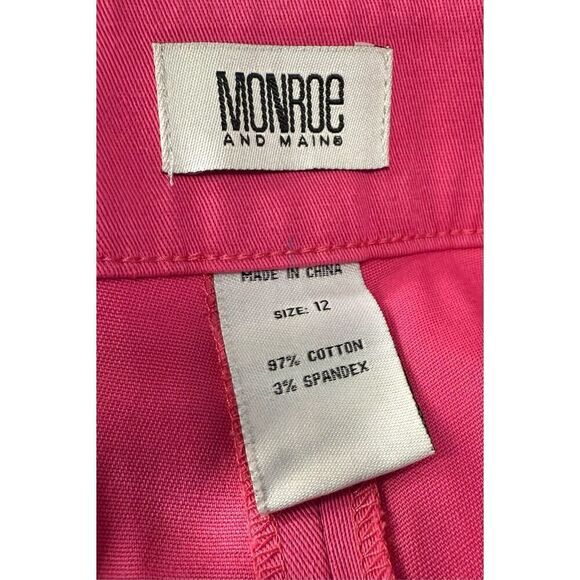 Monroe and Main Cropped Pants Hot Pink Sz. 12 Spring Vacation - Picture 6 of 7